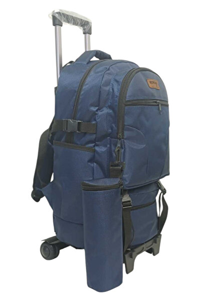 ROWAN ÇANTA 2-ступенева термосумка на колесах з ручкою, синя, розмір кабіни, портативна дорожня сумка