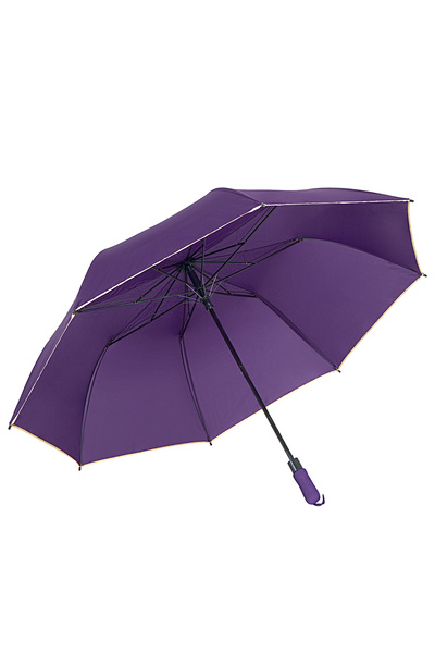 ModaLucci Tam Otomatik  Siyah Beyaz Çizgili 8 Telli Kaburgalı UV Korumalı Rüz...