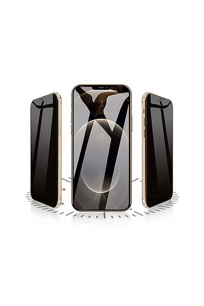 Go Aksesuar زجاج شبح للخصوصية مع فلتر للخصوصية باللون الأسود متوافق مع هاتف Iphone 16 promax