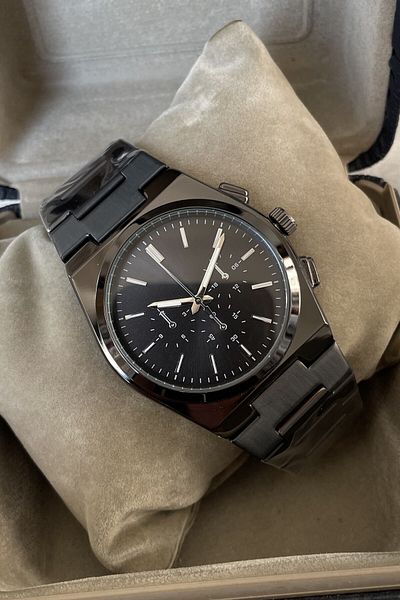 Leerybee Custom Boxed Metal Band Style Men's Wristwatch Christmas Birthday Gift