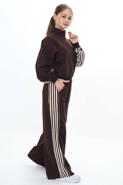 Asortik Kids طقم بدلة رياضية قطنية كبيرة الحجم للأطفال