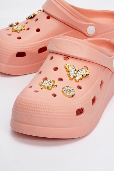 Ccway Dámské pantofle Sabo - s doplňky, PUDRA