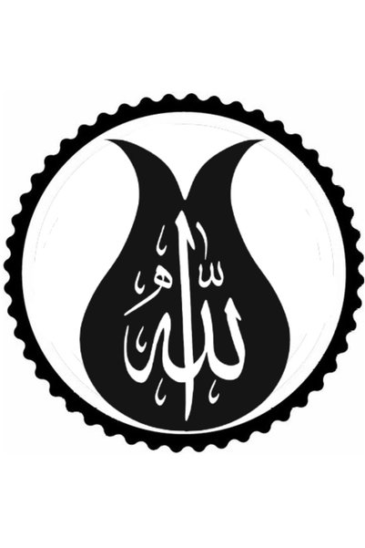 Generic Brand ملصق شريف مع زخارف توليب مقاس 40 × 40 سم