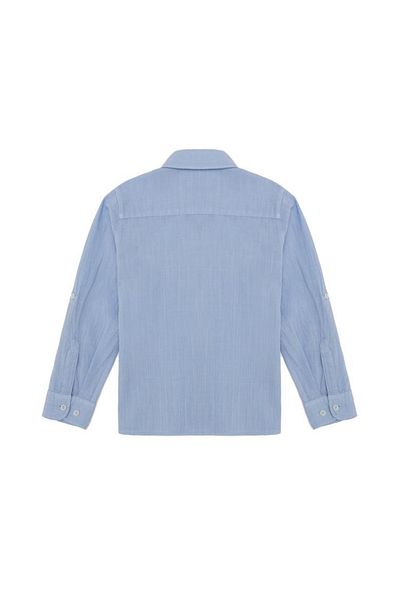 U.S. Polo Assn. U.S. Polo Assn. Cămașă cu mânecă lungă albastru deschis pentru băiat -TREND BY RVZ