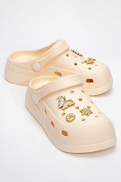 Ccway Ecru Sabo Slippers - Women's Accessories