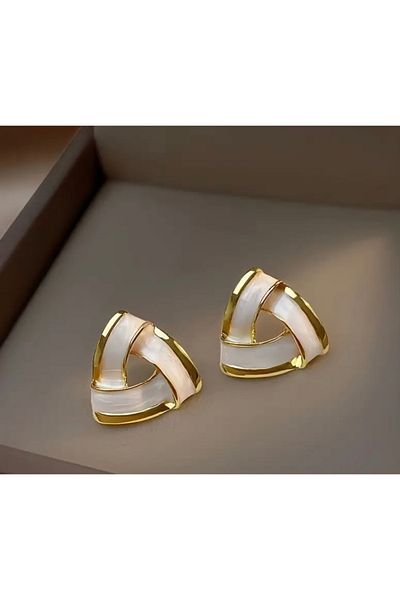 OzzTakı Triangle Detail Earrings