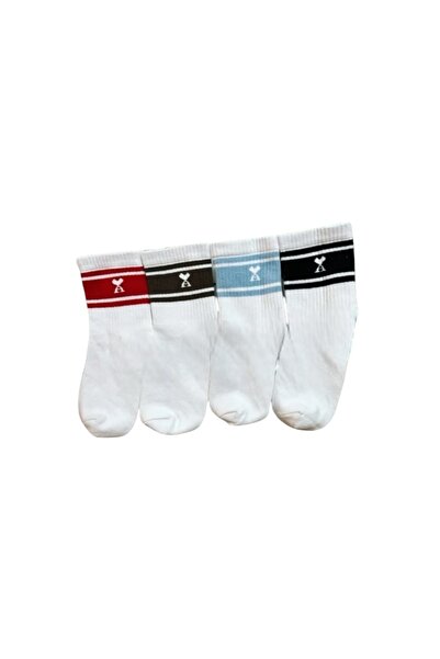 By Alem 4 Adet 'A' harfli Çorap