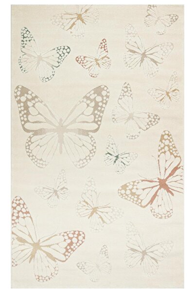 Eko Halı PICCOLO PCL 03 CREAM MULTY Pastel Renkli Hav ve Toz Vermeyen Çocuk H...