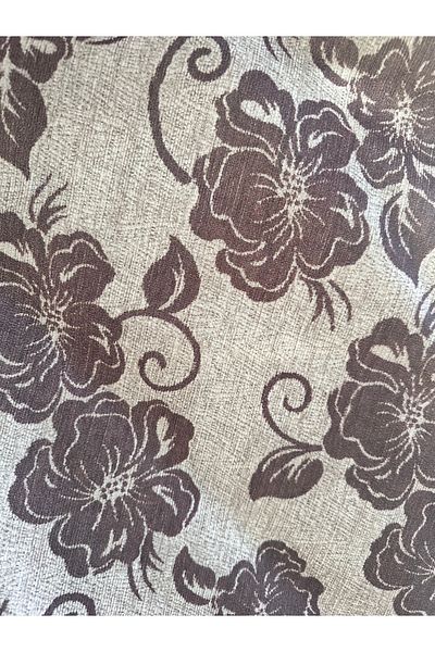 Eys Digital Print Upholstery Fabric with Brown Floral Pattern