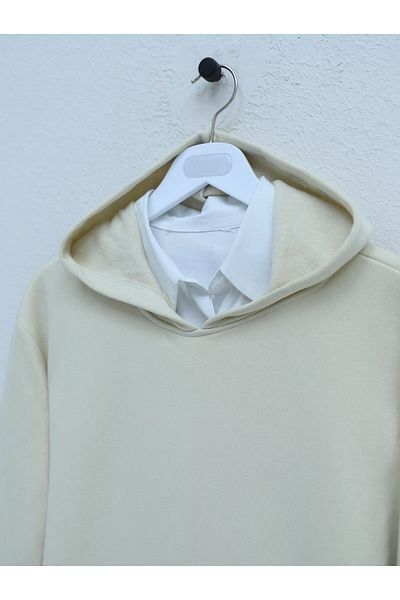 Modamorfo Hooded Rose Gold Winter Three String Fleece