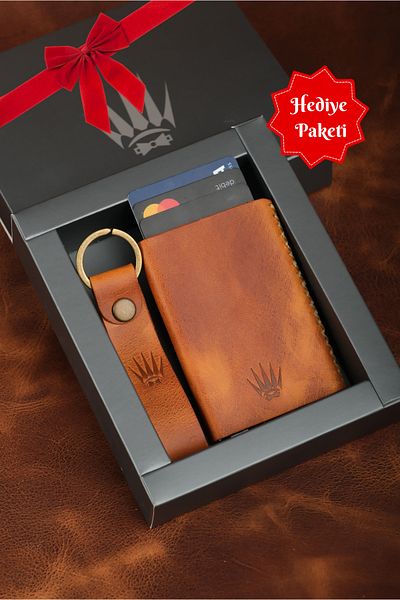 WATCHOFROYAL Pair Black/red Slim Genuine Leather Wallet