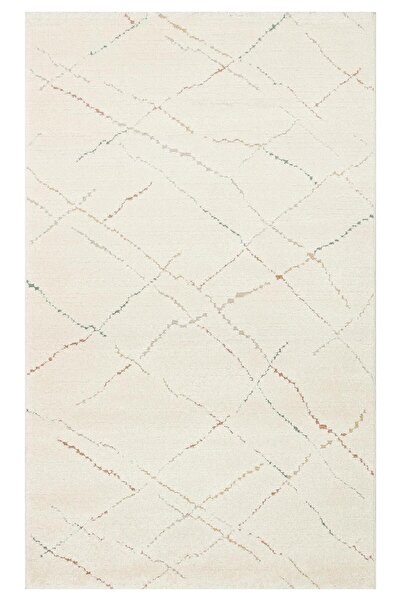 Eko Halı PICCOLO PCL 05 CREAM MULTY  Pastel Renkli Hav ve Toz Vermeyen Çocuk ...
