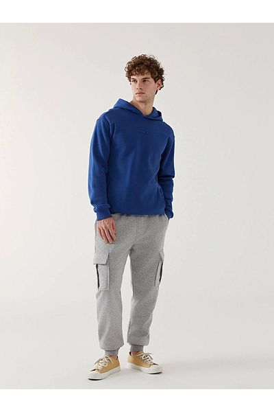 LC Waikiki Ανδρικό χοντρό παντελόνι Jogger Xside Grey Standard Fit