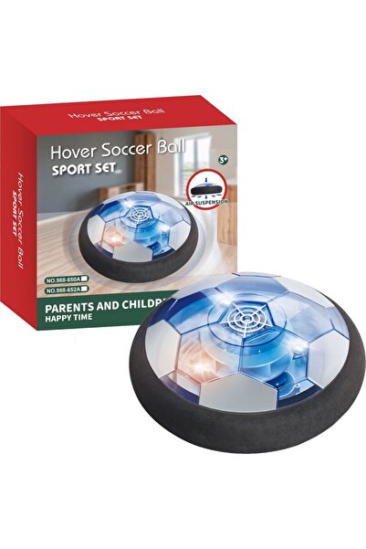 Learning Toys Learning Fun Hover Ball Havada Kayan Futbol Topu Ev Içi Futbol Topu Işıklı Pilli Mavi