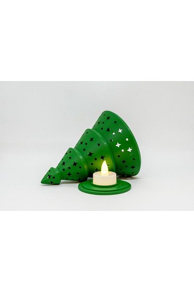 BloomLab Pine Tree Shaped Led Lighted Green 3D Model