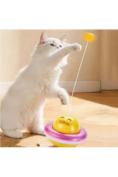 Seyrangah Ufo Shaped Duck Cat Toy