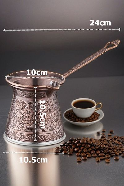Transformacion 6-8 Person XL Copper Coffee Pot with Induction Base