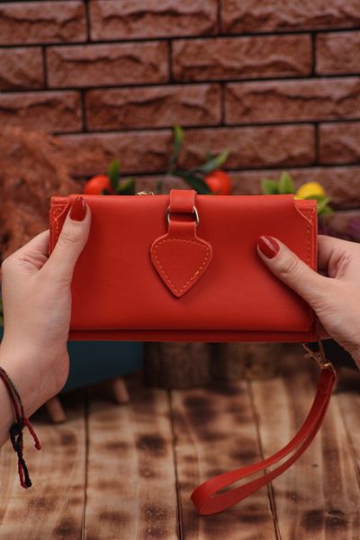 Ozka Leather Collection Portofel pentru femei Trend Spade Clip cu compartiment pentru telefon