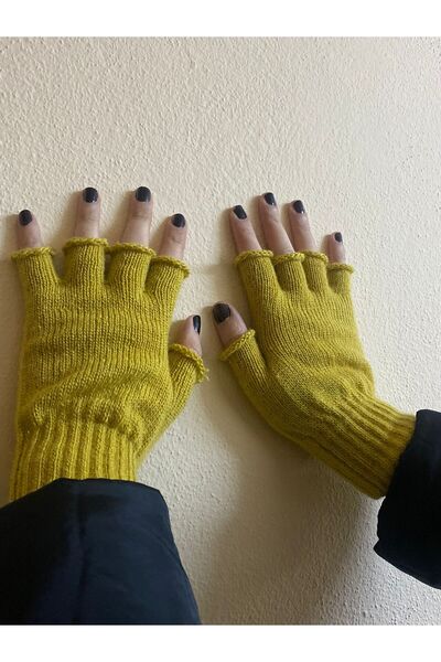sema aksesuar New Year's Gloves - Knitwear Cut Finger, Fingerless - Gift Winter Gloves