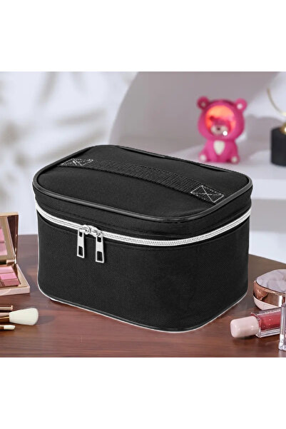 CEDAN Geantă de machiaj pentru femei Geantă portabilă de machiaj de mare capacitate Geantă de machiaj de călătorie