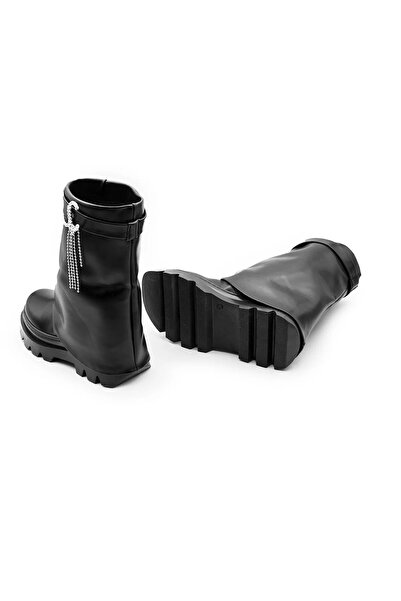 Şahnur Kız Çocuk Suya Dayanıklı Kışlık Tüylü İç Astarlı Bot Ayakkabı MSFK3391