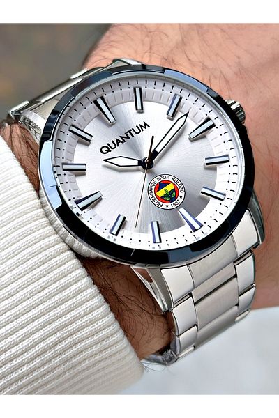 Quantum Original Licensed Steel Cord Steel Case Fenerbahçe Fan Men's Wristwatch