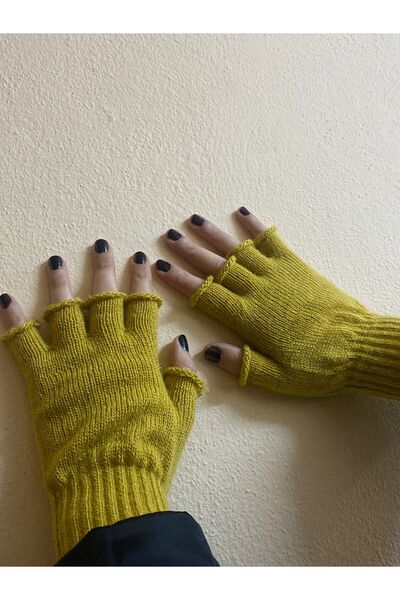 sema aksesuar New Year's Gloves - Knitwear Cut Finger, Fingerless - Gift Winter Gloves