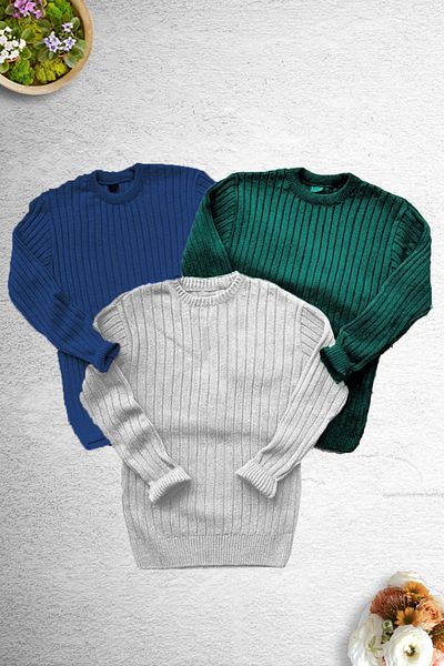 Zimsah 3-Piece Men's Knitwear Sweater