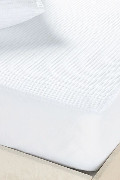 Hig Store 3D Cotton Knitted Full Edge Fitted Liquid Proof Mattress / Mattress Protector (7 Different Sizes)