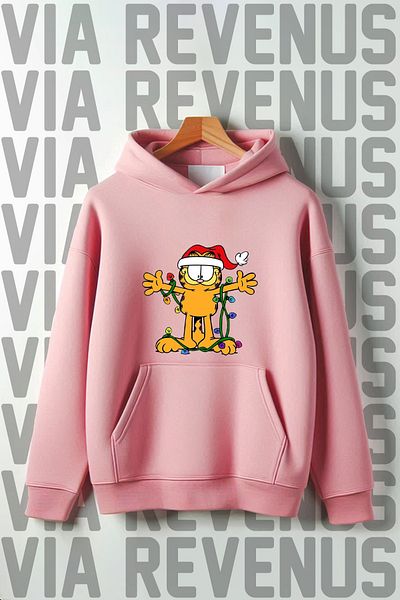 Vordevia Φούτερ με κουκούλα με στάμπα Garfield