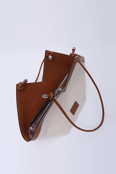 Story Kanvas Kumaş Asimetrik Kesim Çanta