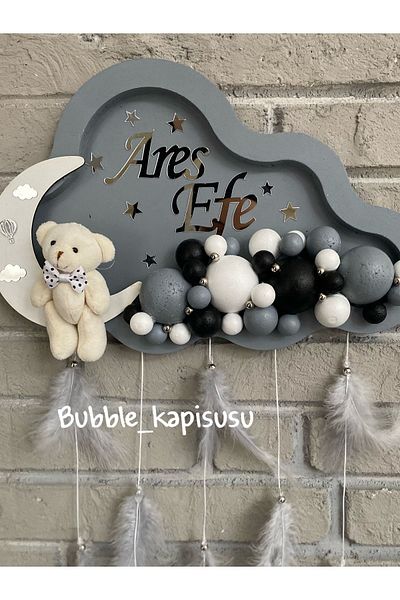 NeşeliAtölyem Ornament pentru ușă Bubble Cloud