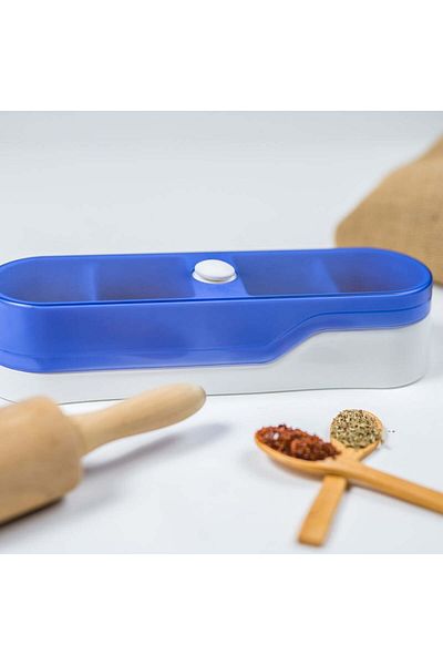 BRAVES 4 Compartment Spice Rack Countertop Spice Rack