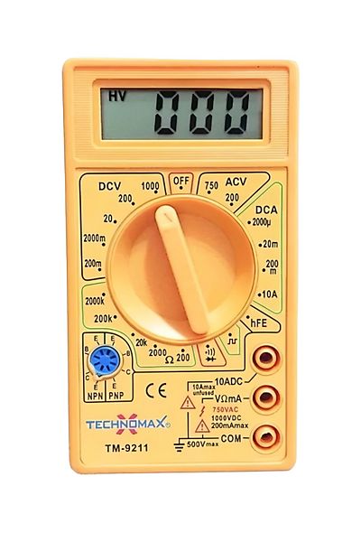 efmues Technomax Digital Multimeter Measuring Instrument Current Volt Ampere Meter 
 Digital Measuring Instrument Multimeter Avometer