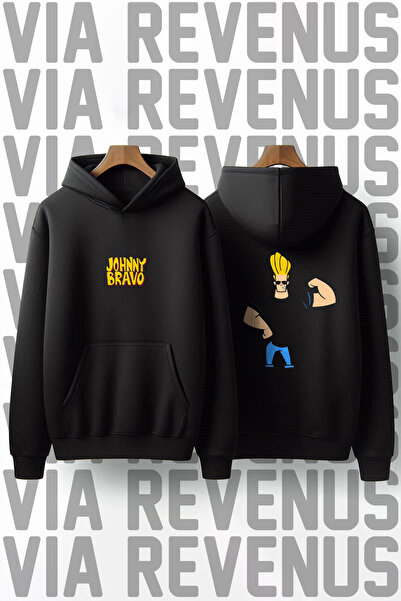 Vordevia Φούτερ με κουκούλα Johnny Bravo Gym εμπρός και πίσω