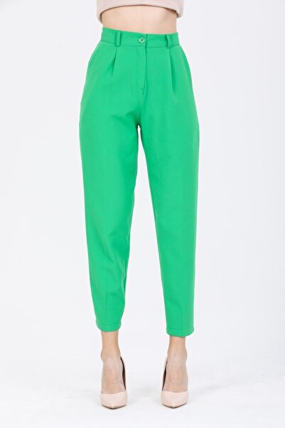 Reji Double Fabric Solid Color Trousers