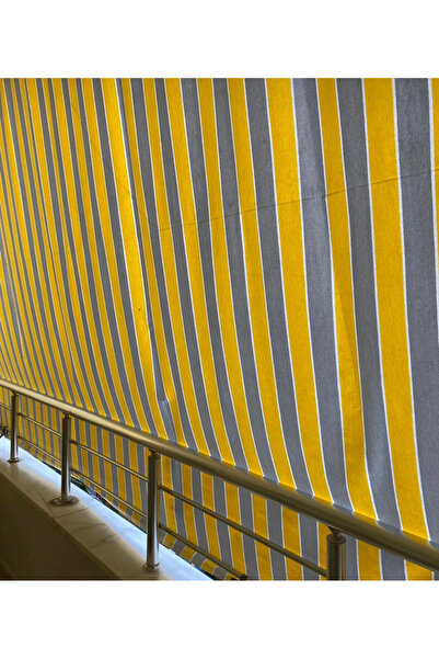 Gün ارتفاع القماش 200 سم ستارة للشرفة مع كورنيش مزودة برباط للوقاية من الشمس ...