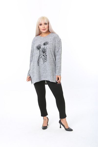 tıgersıze Plus Size Women's Soft Sweater Soft Fabric
