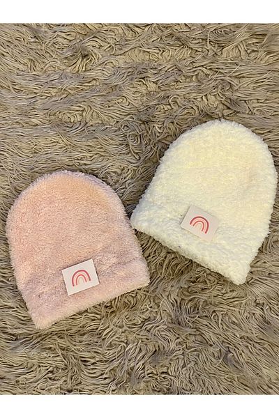 enes baby Pack of 2 Soft Berets with Plush Welsoft Label
