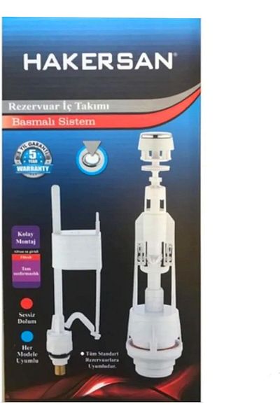 CALRADİA Hakersan Cistern Push Inner Set Toilet Flushing Inner Set