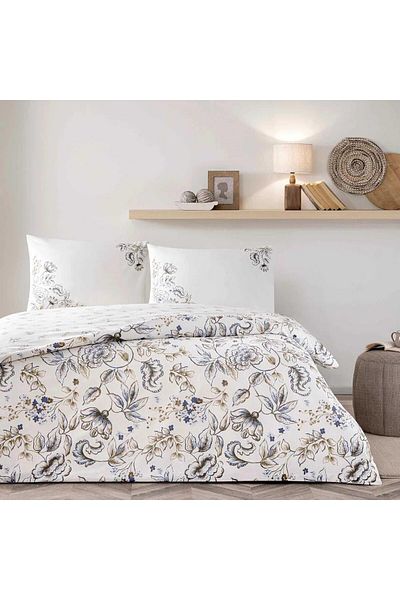 STOREMAX Jvnnshop Cotton Norah Duvet Cover Set Brown Single 646268