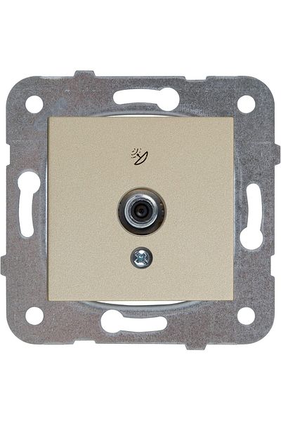 STOREMAX Svticaret Nt Bronze Satellite Socket F Con 10 Db Mechanism+Button Cover Mhm 1053513