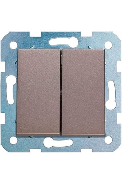 STOREMAX Svticaret Novella Anthracite Mechanism+Button Cover Quick Connection Commutator Mhm 1053513