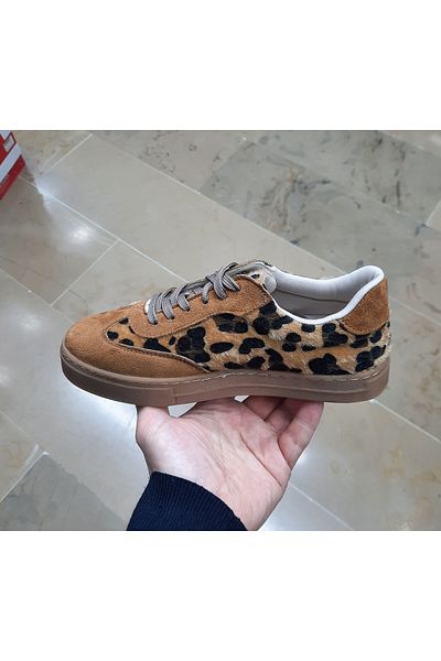 WHİTE LİNE PANTOF DE SPORT ORTOPEDIC DE FEMEI CU TALPA DE CAUCUC CU MODEL DE LEOPARD