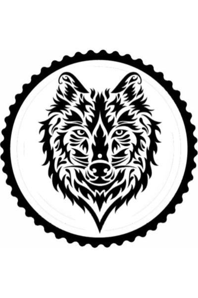 Generic Brand Wolf Design 10.Model Sticker 40 X 40 cm