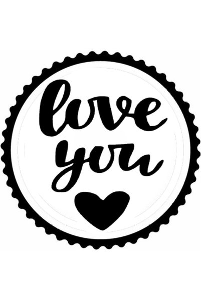 Generic Brand Love You Design Sticker 20 X 20 cm