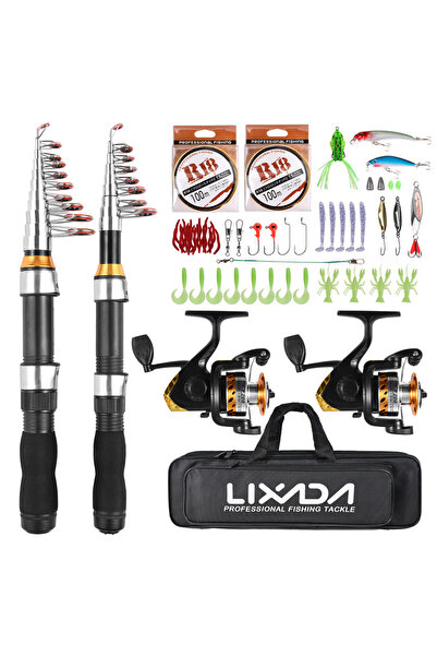Choice multi Lixada Fishing Rod Reel Combo Water Drop Set(Complete Kit,1.9m, 2.3m) Professional Fishing Tac