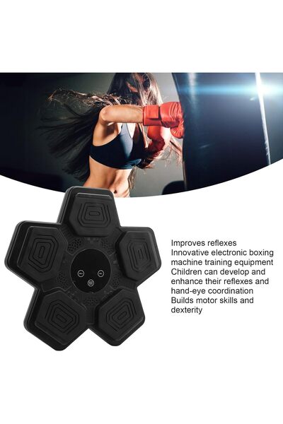 UralTeknik Çocuk Yetişkin Müzikli Elektronik Boks Hedefi Kademeli Hız Ev Spor...