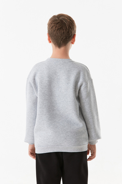 Fulla Moda 3 İplik Origin Yazı Baskılı Erkek Çocuk Sweatshirt