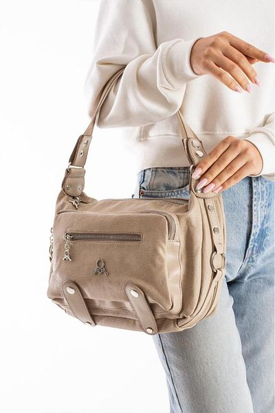 Baginn Geantă de damă, cu curea încrucișată, din piele vegană, de umăr, 32*22 cm, geantă mega din piele artificială